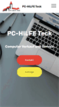 Mobile Screenshot of pc-hilfe-teck.de